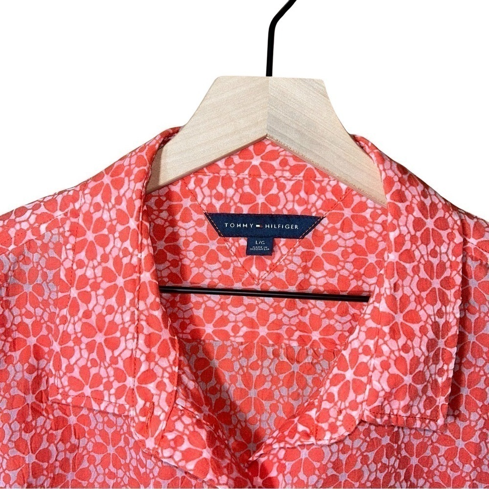 Tommy Hilfiger Sheet Floral Burton Up Pink - Size L - Picture 3 of 5